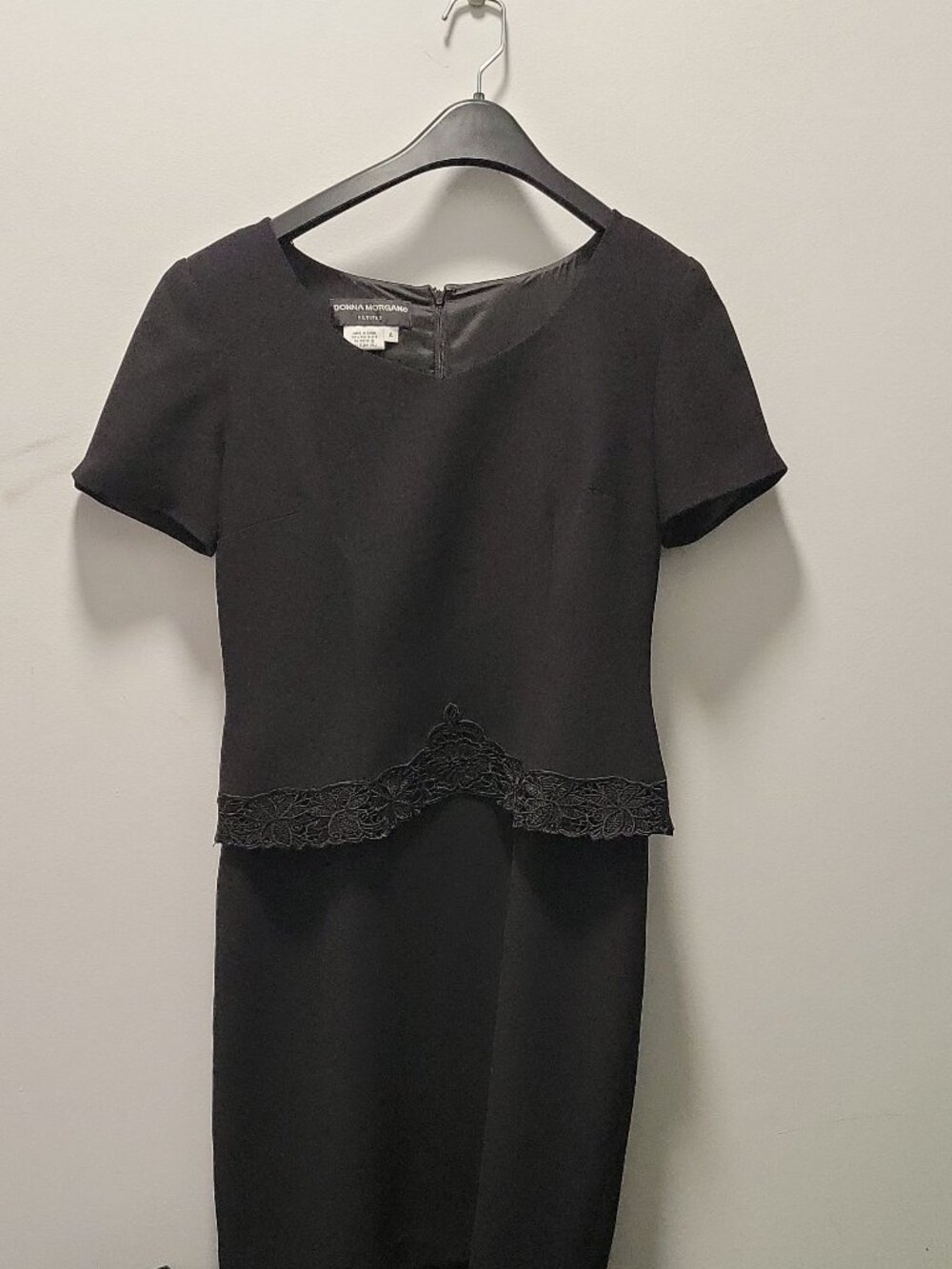 Donna Morgan Black Lace Dress - Classy Refined